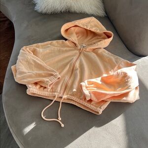 H&M Peach Hooded Jacket